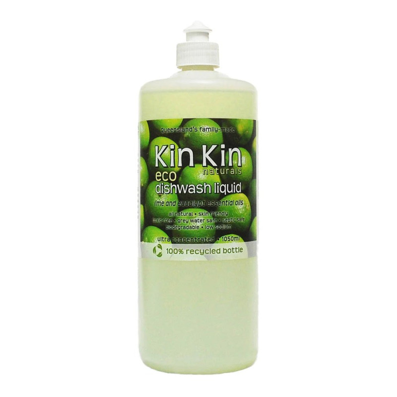 Dishwash Liquid - Lime & Eucalypt 1050ml by KIN KIN NATURALS Dishwash Liquid - Lime & Eucalypt 1050ml by KIN KIN NATURALS