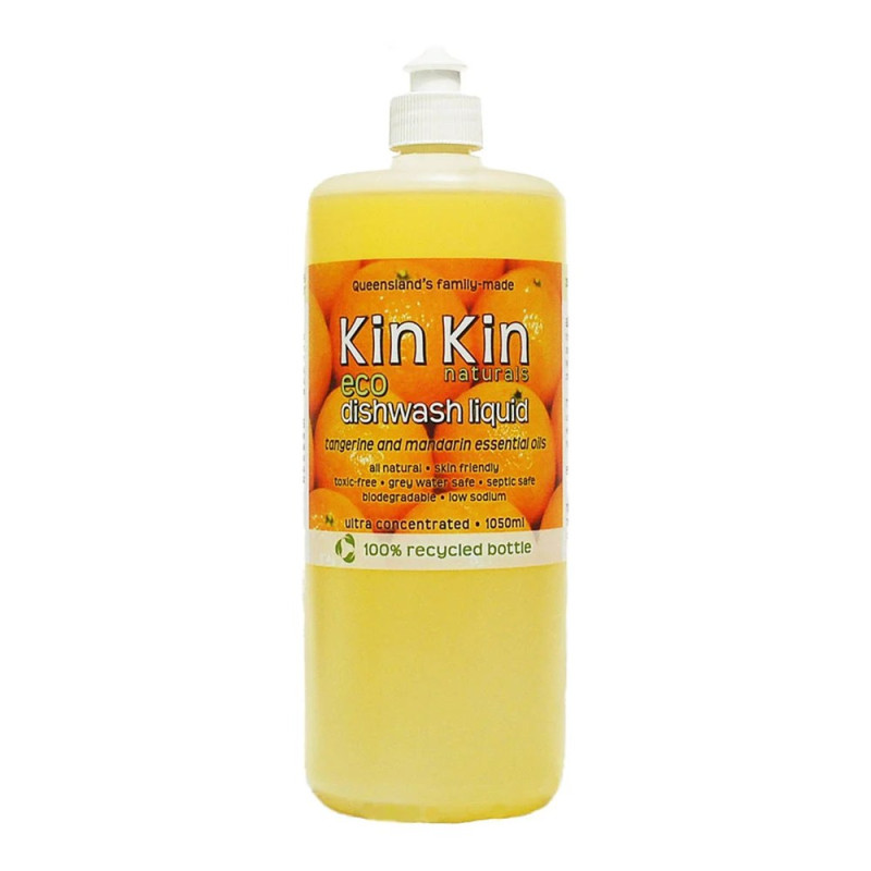 Dishwash Liquid - Tangerine & Mandarin 1050ml by KIN KIN NATURALS Dishwash Liquid - Tangerine & Mandarin 1050ml by KIN KIN NATURALS