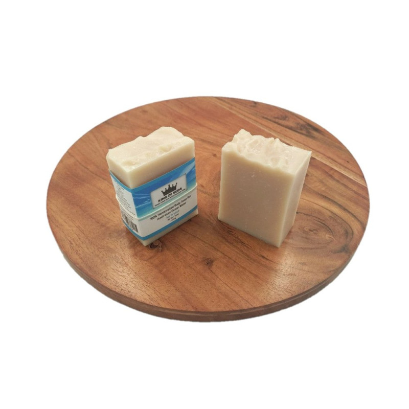 Australian Ocean Water & Coconut Milk Soap - No Breeze (Unscented) 145g by KING OF SUDS Australian Ocean Water & Coconut Milk Soap - No Breeze (Unscented) 145g by KING OF SUDS