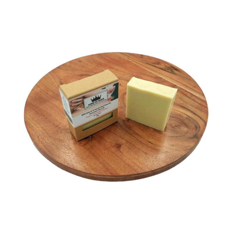 Olive Oil Baby Soap - Chamomile Infusion 90g by KING OF SUDS Olive Oil Baby Soap - Chamomile Infusion 90g by KING OF SUDS