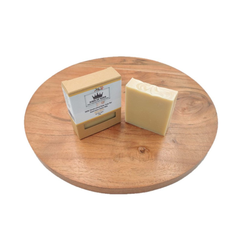 Coconut & Olive Oil Soap Bar - Goats Milk Unscented 90g by KING OF SUDS Coconut & Olive Oil Soap Bar - Goats Milk Unscented 90g by KING OF SUDS