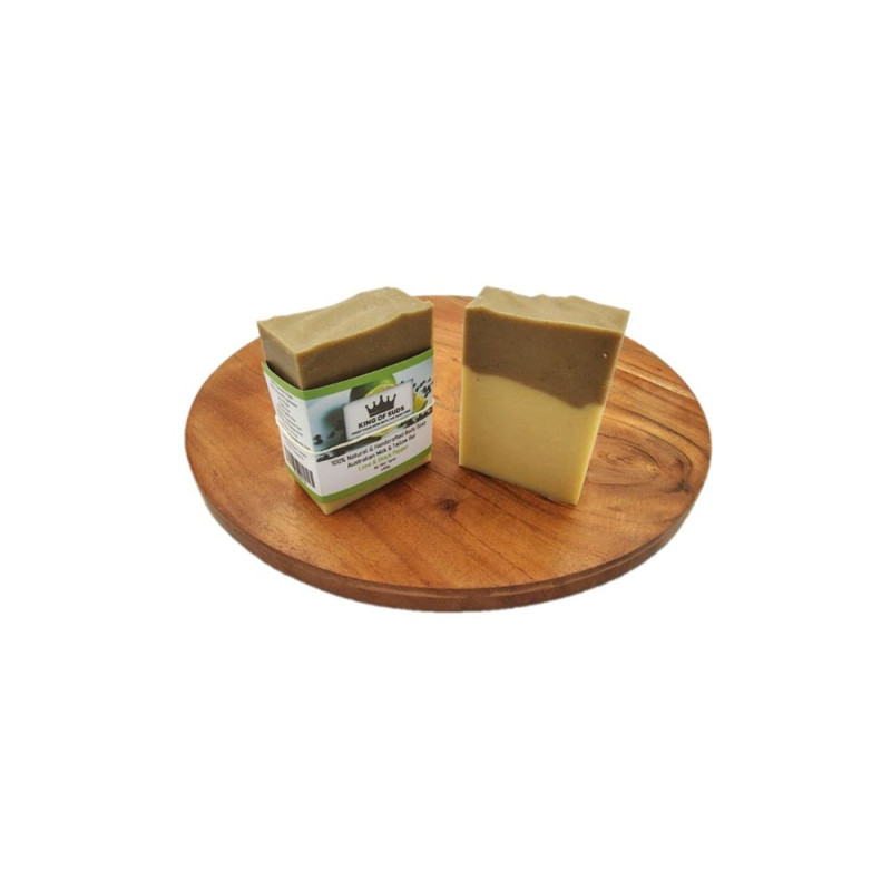 Australian Milk & Tallow Bar - Lime & Black Pepper 150g by KING OF SUDS Australian Milk & Tallow Bar - Lime & Black Pepper 150g by KING OF SUDS