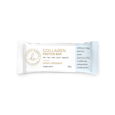 Collagen Bar - Choc Coconut 50g by KISSED EARTH