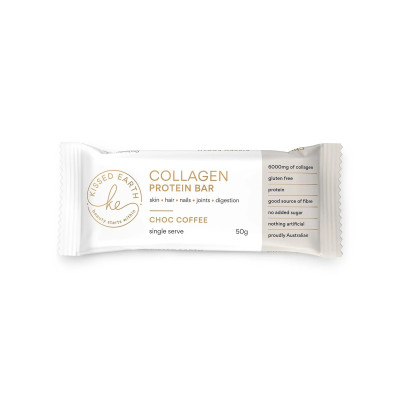 Collagen Bar - Choc Coffee 50g by KISSED EARTH