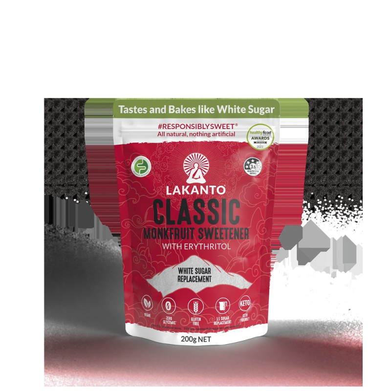 Monkfruit Sweetener with Erythritol - Classic 200g by LAKANTO Monkfruit Sweetener with Erythritol - Classic 200g by LAKANTO