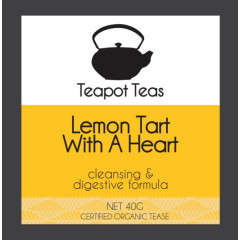 Lemon Tart With A Heart Tea by TEAPOT TEAS