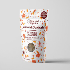 Almond Crackers Dukkah 100g by LITTLE BIRD ORGANICS