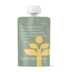 Free-Range Chicken, Turmeric & Pumpkin Puree Pouch 120g by LITTLE HARVESTERS