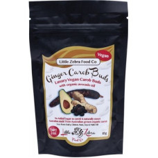 Ginger Carob Buds 85g by LITTLE ZEBRA CHOCOLATES