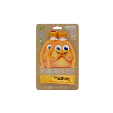Reusable Squeeze Pouch (Orange Twinpack) by LITTLE MASHIES
