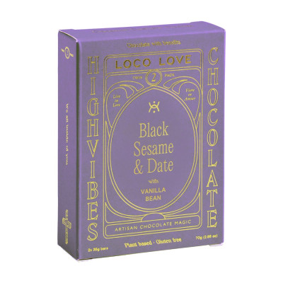 Black Sesame & Date Twin Pack 2x35g by LOCO LOVE
