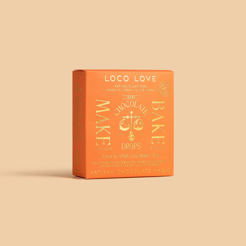 Dark Chocolate Drops 200g by LOCO LOVE