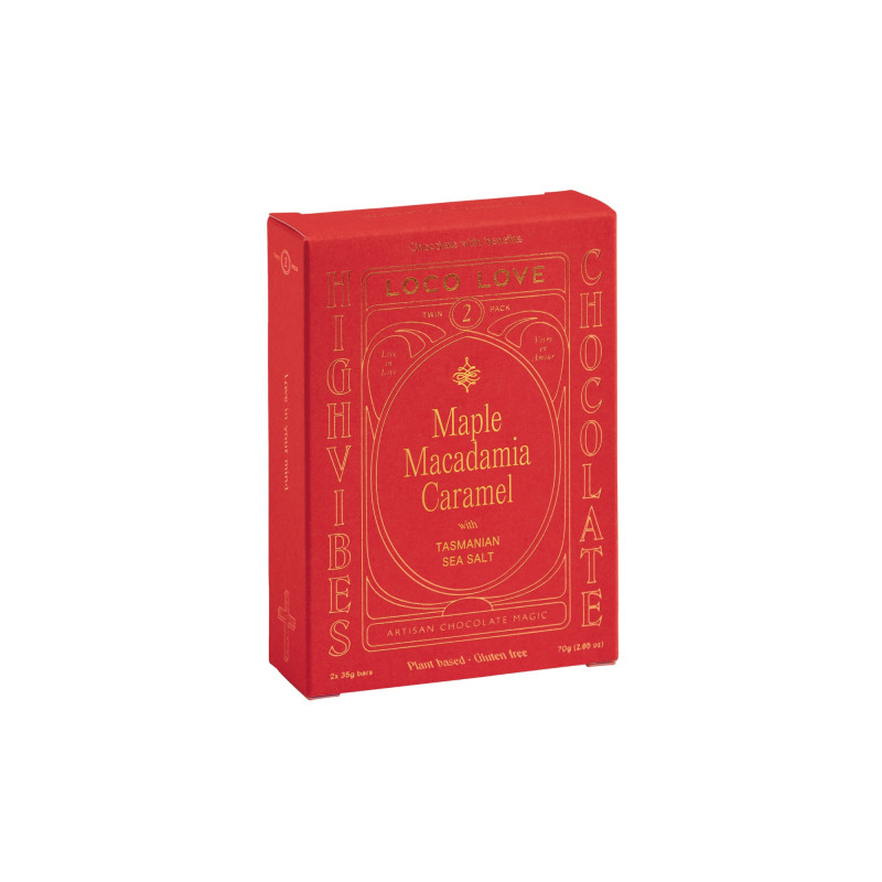 Maple Macadamia Caramel Twin Pack 2x30g by LOCO LOVE Maple Macadamia Caramel Twin Pack 2x30g by LOCO LOVE