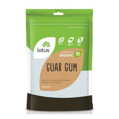 Organic Guar Gum 75g by LOTUS