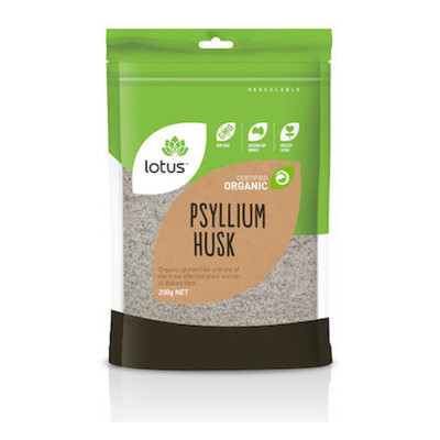 Organic Psyllium Husks 200g by LOTUS