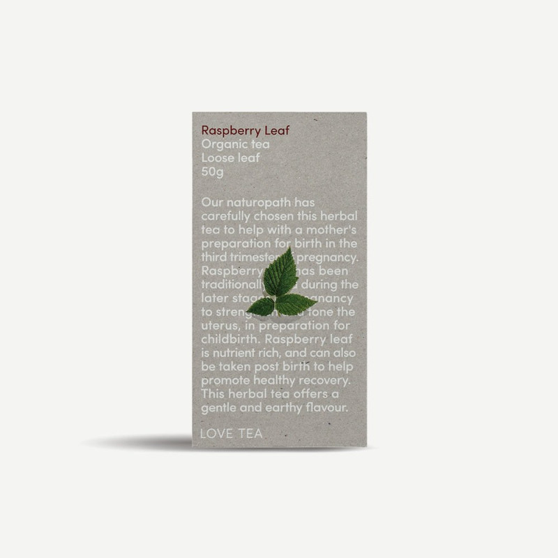 Organic Raspberry Leaf Loose Leaf Tea 50g by LOVE TEA Organic Raspberry Leaf Loose Leaf Tea 50g by LOVE TEA