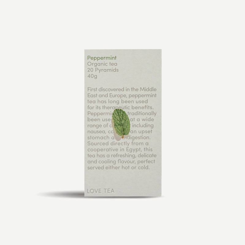 Peppermint Pyramid Tea Bags (20) by LOVE TEA Peppermint Pyramid Tea Bags (20) by LOVE TEA