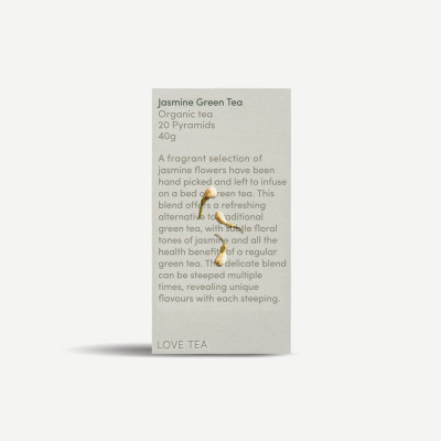 Jasmine Green Pyramid Tea Bags (20) by LOVE TEA