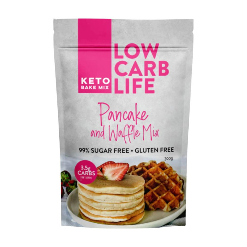 Keto Bake Mix - Pancake & Waffle Mix 300g by LOW CARB LIFE Keto Bake Mix - Pancake & Waffle Mix 300g by LOW CARB LIFE