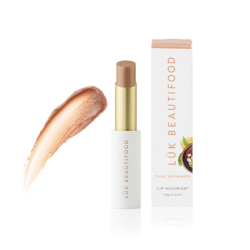 Lip Nourish Sheer Lipstick Chai Shimmer by LUK BEAUTIFOOD Lip Nourish Sheer Lipstick Chai Shimmer by LUK BEAUTIFOOD