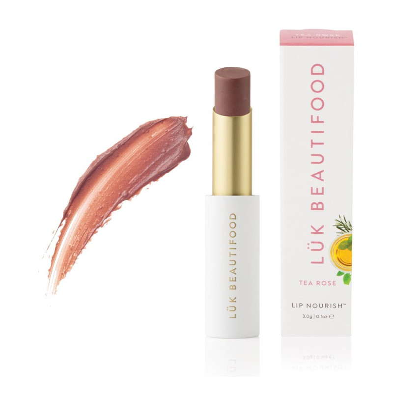 Lip Nourish Sheer Lipstick Tea Rose by LUK BEAUTIFOOD Lip Nourish Sheer Lipstick Tea Rose by LUK BEAUTIFOOD