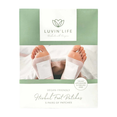 Herbal Foot Patches - Lavender (5 Pairs) by LUVIN LIFE