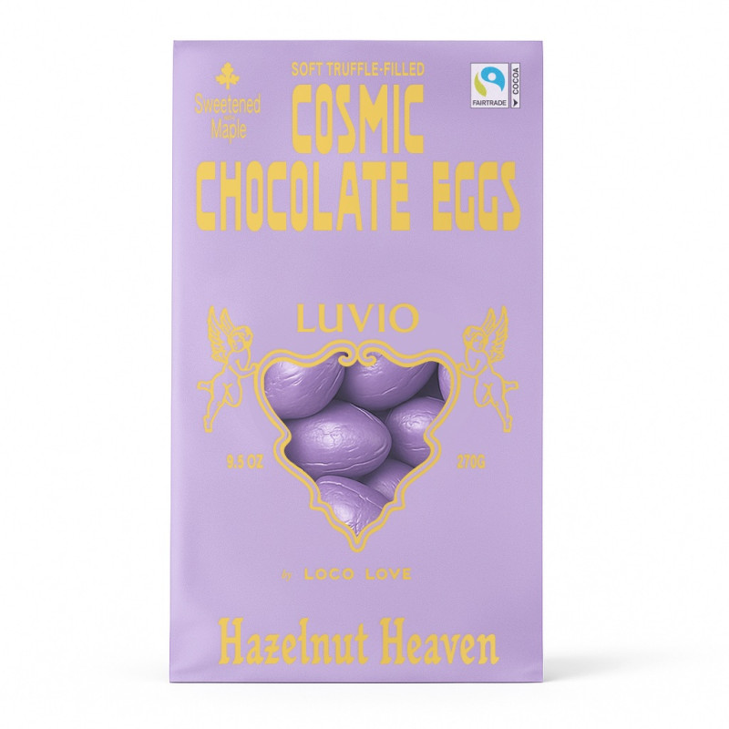 Cosmic Chocolate Eggs Hazelnut Heaven 270g by LUVIO Cosmic Chocolate Eggs Hazelnut Heaven 270g by LUVIO