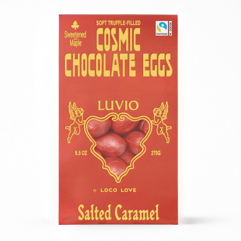 Cosmic Chocolate Eggs Salted Caramel 270g by LUVIO Cosmic Chocolate Eggs Salted Caramel 270g by LUVIO
