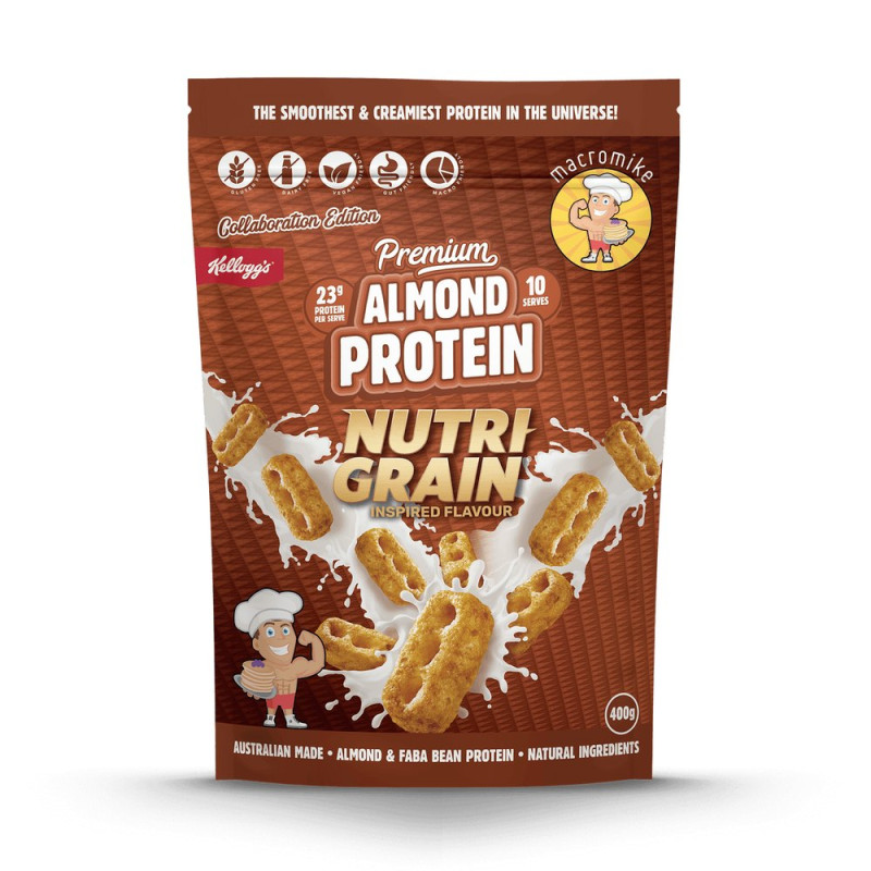 Premium Almond Protein - Nutri-Grain 400g by MACRO MIKE Premium Almond Protein - Nutri-Grain 400g by MACRO MIKE