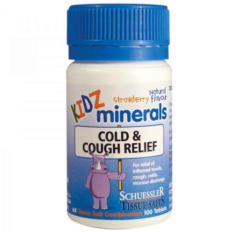 Kidz Minerals Cold & Cough Relief Tissue Salts (100) by MARTIN & PLEASANCE