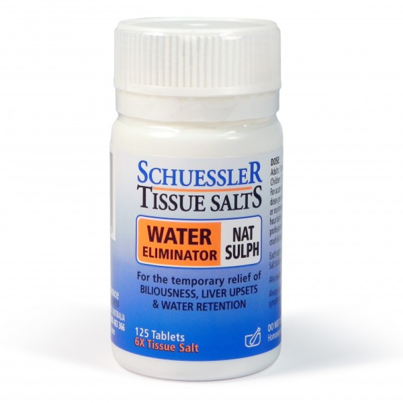 Tissue Salts Water Eliminator (Nat Sulph) Tablets (125) by MARTIN & PLEASANCE
