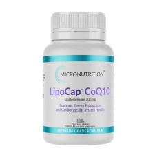 LipoCap CoQ10 200mg Capsules (60) by MICRONUTRITION