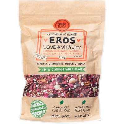 Eros Love & Vitality Granola 200g by MINDFUL FOODS