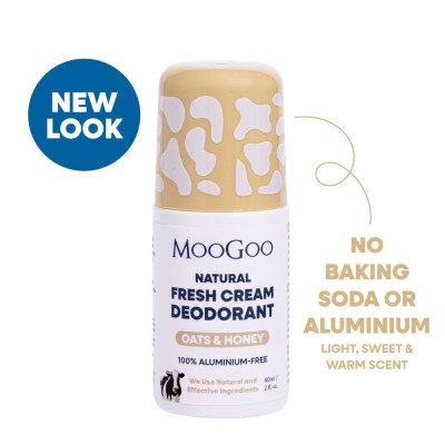 Natural Fresh Cream Deodorant -  Oats & Honey 60ml by MOOGOO