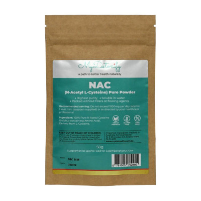 NAC (N-Acetyl L-Cysteine) Pure Powder 50g by MY DETOXIFY