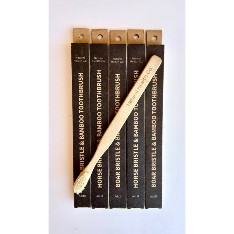 Horse Bristle & Bamboo Toothbrush Child Med-Soft 1pk by NATURAL HEALTH CO Horse Bristle & Bamboo Toothbrush Child Med-Soft 1pk by NATURAL HEALTH CO
