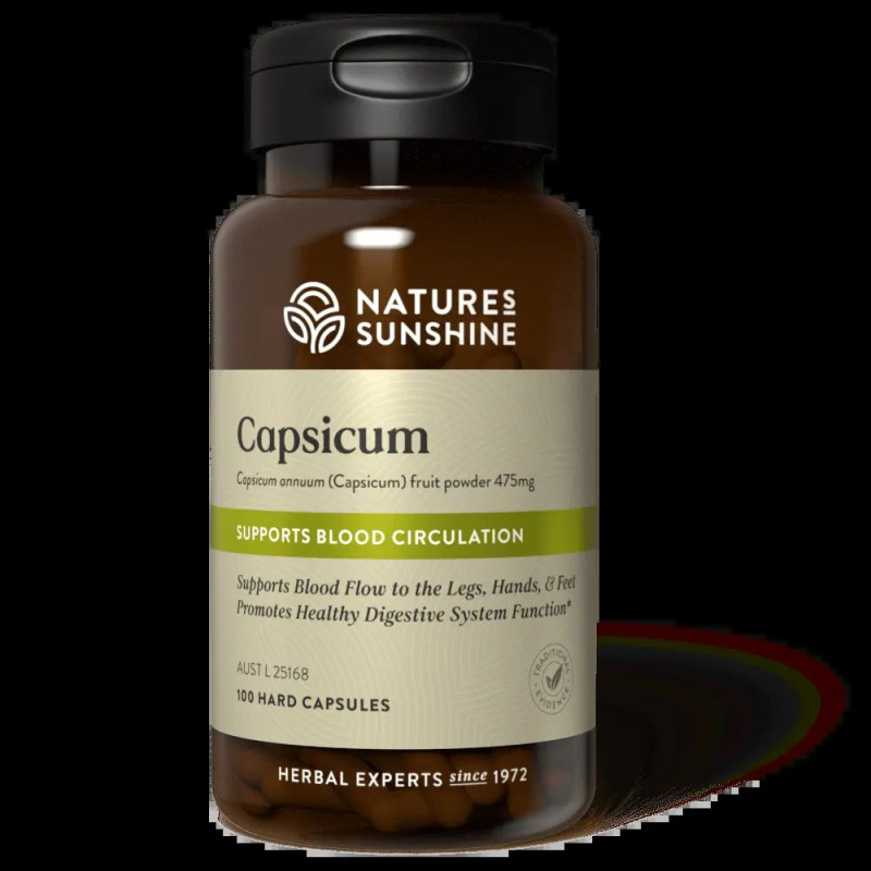 Capsicum Capsules (100) by NATURE'S SUNSHINE