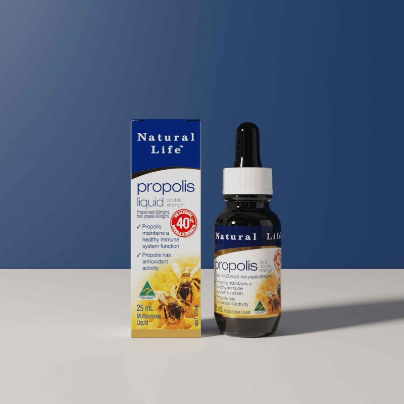 Propolis Liquid 40% No Alcohol 25ml by NATURAL LIFE Propolis Liquid 40% No Alcohol 25ml by NATURAL LIFE