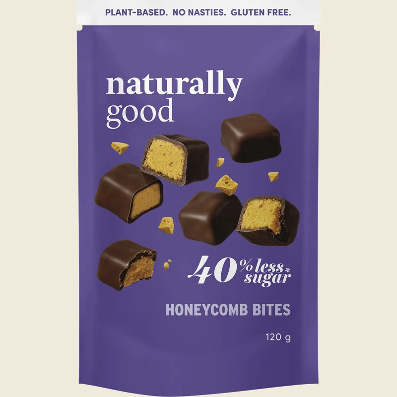 Choc Honeycomb Bites 120g by NATURALLY GOOD Choc Honeycomb Bites 120g by NATURALLY GOOD