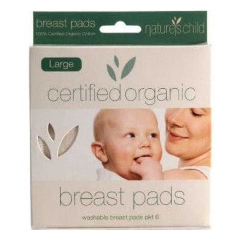 Breast Pads Washable (6 Pack - Large) by NATURE'S CHILD Breast Pads Washable (6 Pack - Large) by NATURE'S CHILD