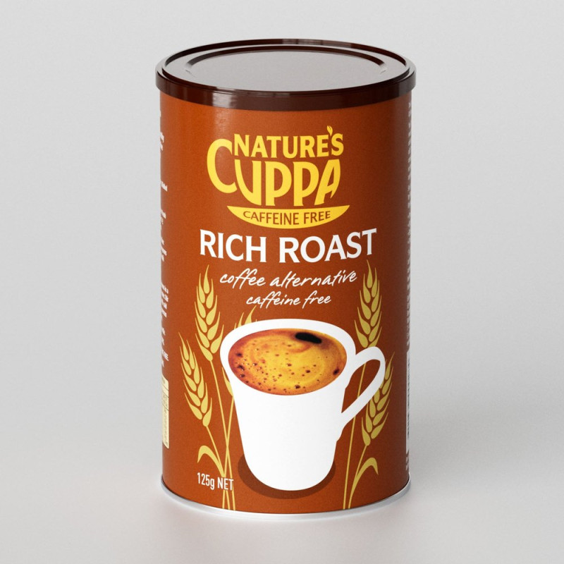 Caffeine Free Coffee Alternative Rich Roast 125g by NATURE'S CUPPA Caffeine Free Coffee Alternative Rich Roast 125g by NATURE'S CUPPA