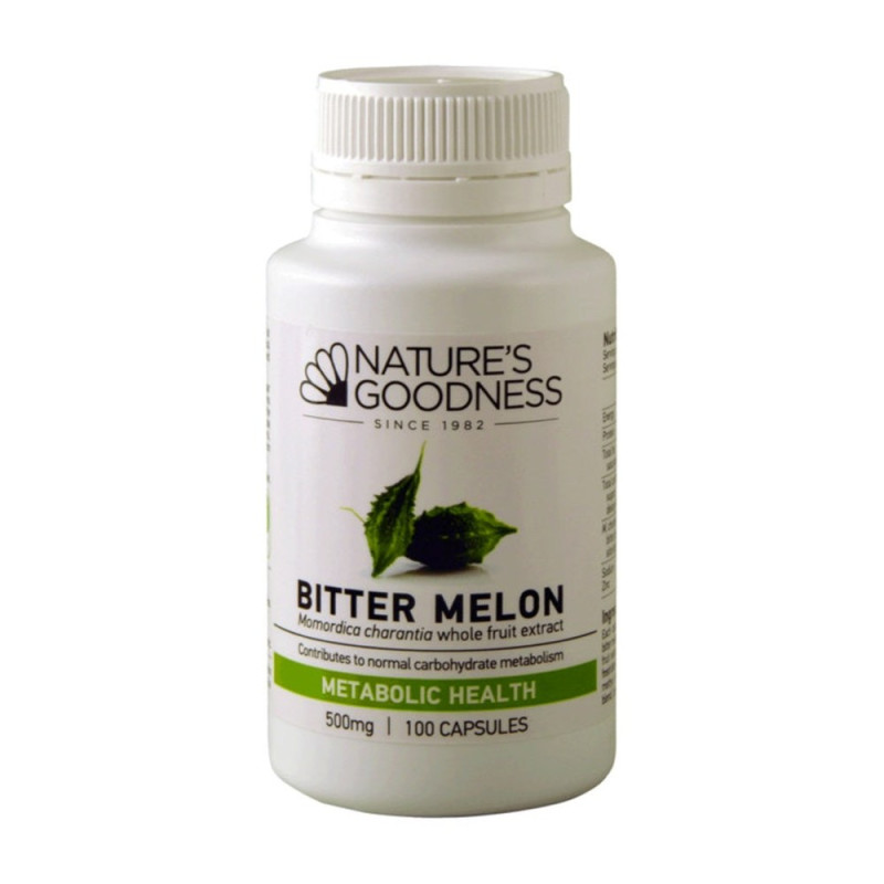 Bitter Melon 500mg Capsules (100) by NATURE'S GOODNESS Bitter Melon 500mg Capsules (100) by NATURE'S GOODNESS