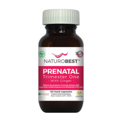 Prenatal Trimester One with Ginger Capsules (60) by NATUROBEST
