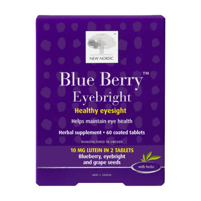 Blue Berry Eyebright Tablets (60) by NEW NORDIC