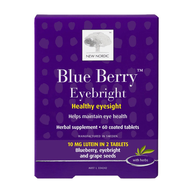Blue Berry Eyebright Tablets (60) by NEW NORDIC Blue Berry Eyebright Tablets (60) by NEW NORDIC