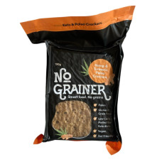 Paleo Crackers - Hemp & Turmeric 185g by NO GRAINER