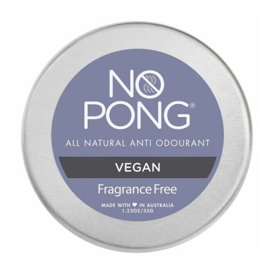 No Pong Vegan Fragrance Free Deodorant Paste 35g