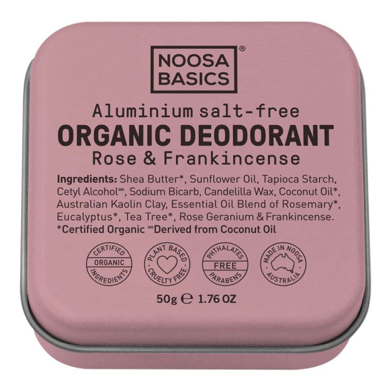 Deodorant Tin - Rose & Frankincense 50g by NOOSA BASICS