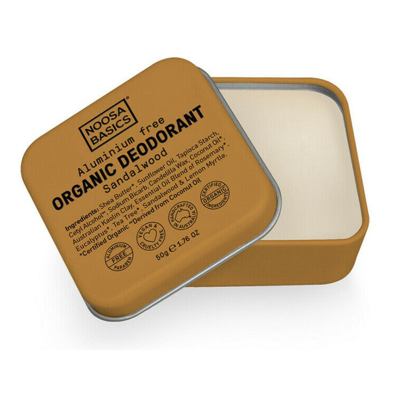 Deodorant Tin - Sandalwood 50g by NOOSA BASICS