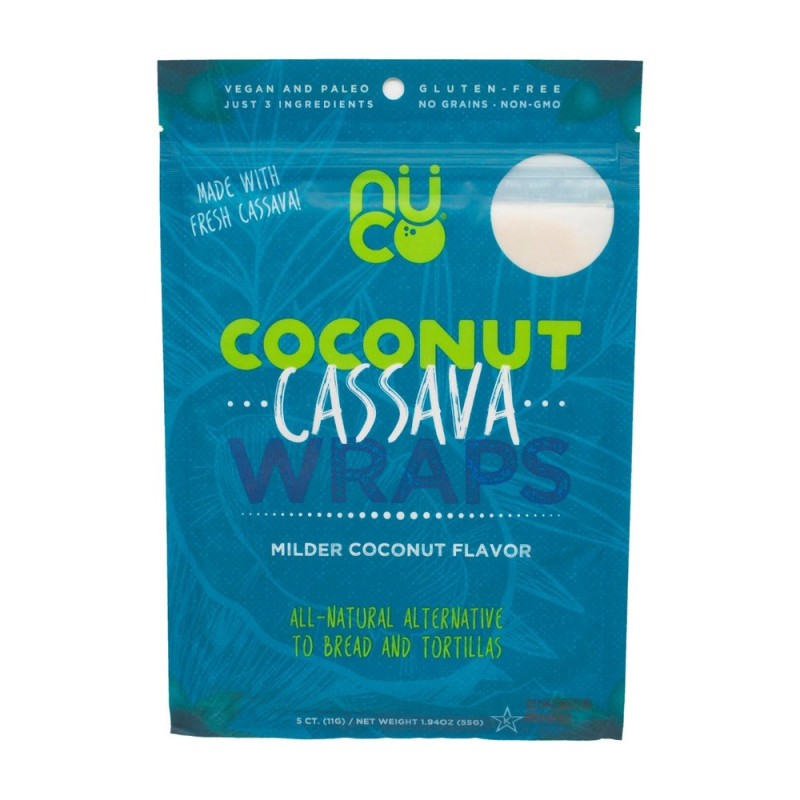 Coconut Cassava Wraps (5x11g) by NUCO